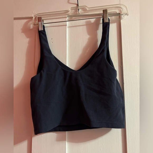 Blue Cropped Tank Top from Aerie, Medium - Picture 2 of 3